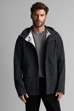 Chamarras Canada Goose Hombre Outlet - Meaford Chubasquero Black Label Negros HY8319502